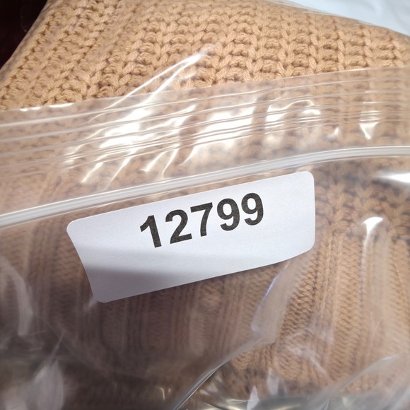 American Eagle Sweater Women M Brown Open Knit Chunky Oversized Baggy Tunic Fall - Picture 12 of 12